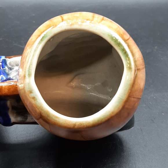 Vtg 1950's Kitsch Retro Ceramic Donkey with Cart and Barrel Planter Holder Japan - Picture 8 of 8